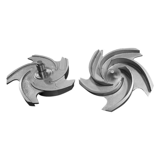 Stainless steel investment cast impeller for pump and fluid control