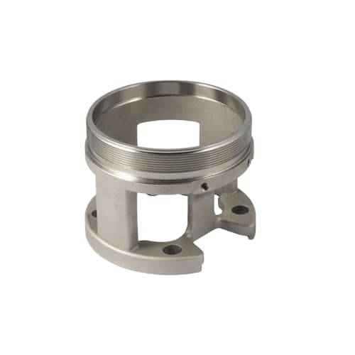 Stainless steel precision cast connectors for pumps and valves