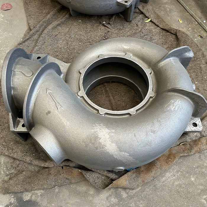 Grey and ductile iron cast pump housings and volute housings in production